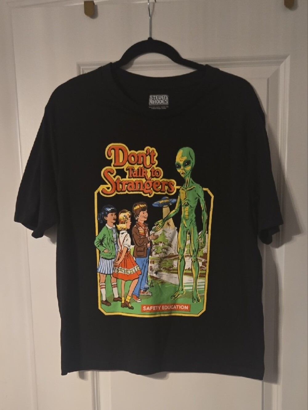 Authentic Licensed Steven Rhodes "Don't Talk to Strangers" Graphic Tee - Unisex - Picture 3 of 13